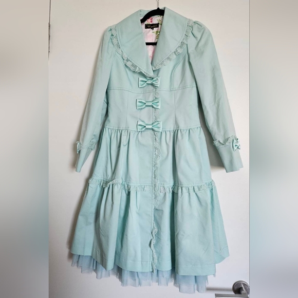 jesus diamante Jackets & Blazers - Jesus Diamante hime gyaru lolita aqua blue victorian spring coat